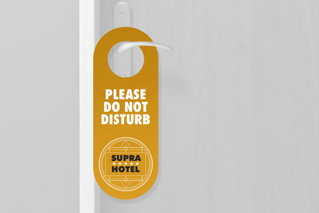 Do Not Disturb Door Hanger Custom Printing Online UK: Are you looking for do not disturb door hanger? Entrust you to the online service of Sprint24: quality at small prices. Configure now your products!