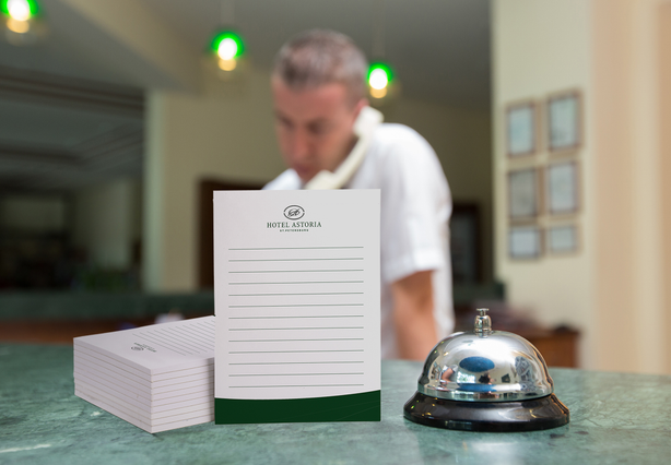 Online printing Notebook reception: Are you looking for a restaurant notepads? Entrust you to the online service of Sprint24: quality at small prices. Configure now your products!
