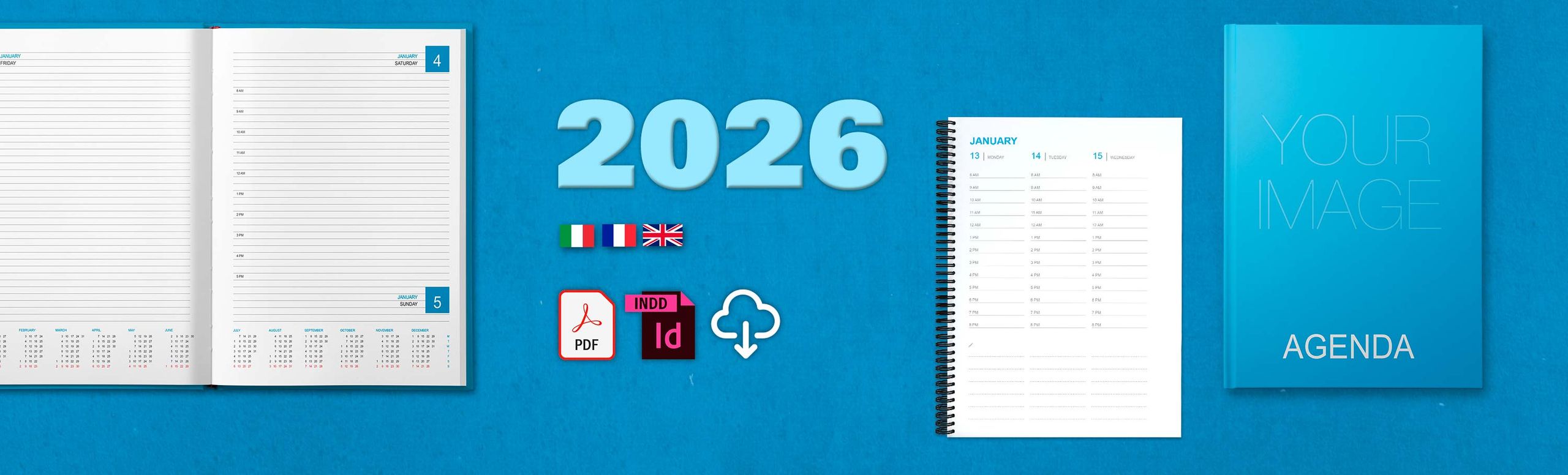 **Free 2026 agenda templates**