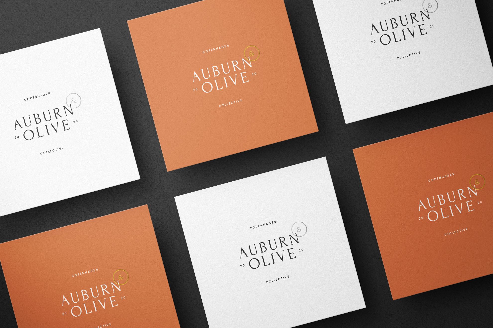 These elegant square business cards showcase a striking two-tone design in orange and white, ideal for making a memorable impression. The minimalist layout with refined typography suits creative professionals and premium brands perfectly. Customize this modern square card template to showcase your unique brand identity and stand out from the competition.