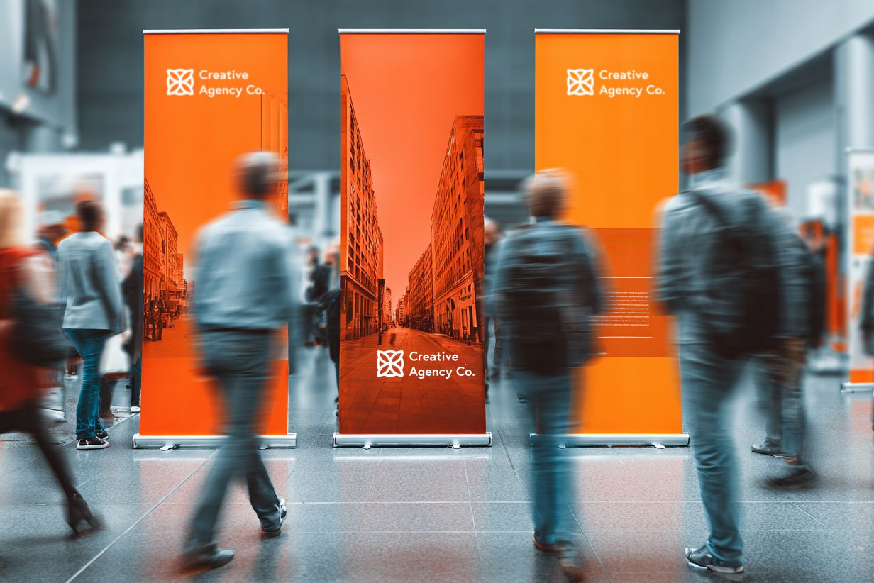 Eye-catching rollup banners deliver maximum impact for your events and retail spaces with Sprint24's large-format printing. Perfect for exhibitions, trade shows, and promotional campaigns, these portable display stands combine professional aesthetics with visibility. Fast deliveries and customizable designs ensure your visual communication stands out.