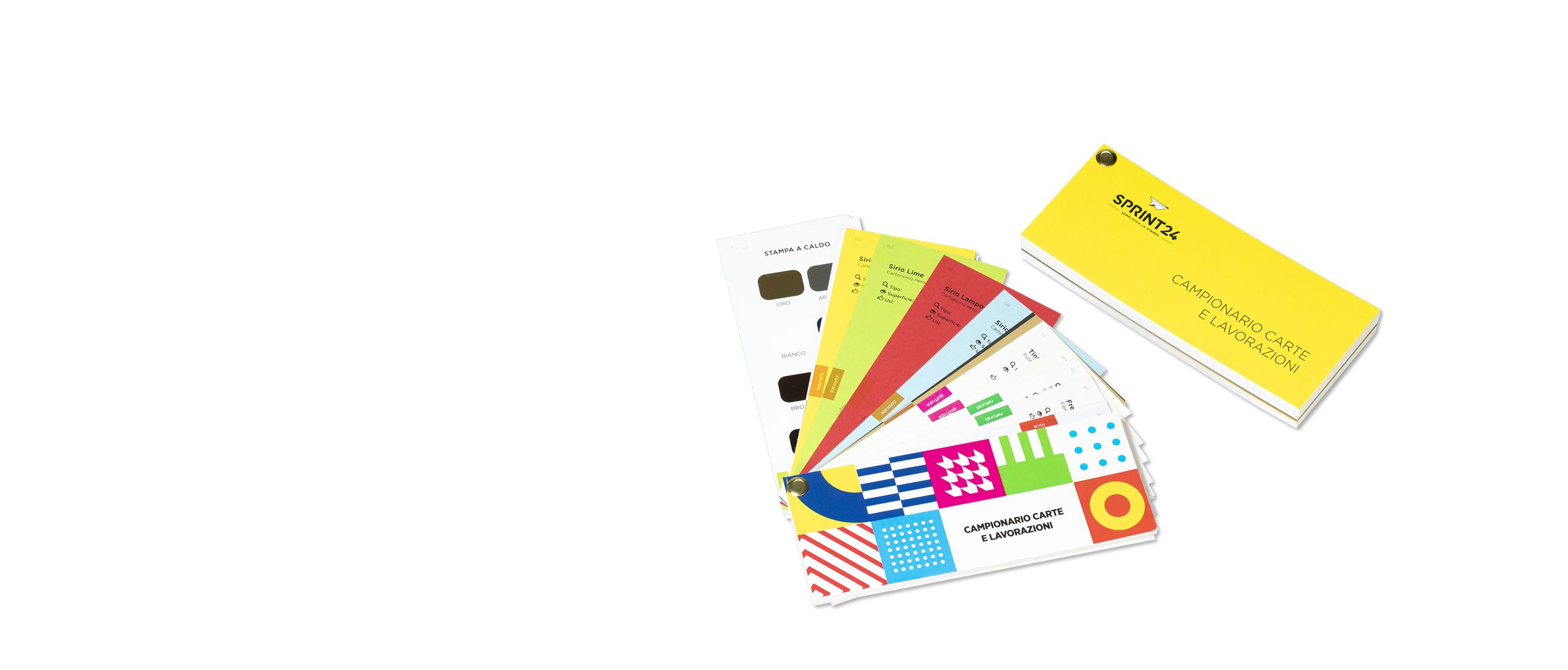 Samples collections: * Papers and finishings sample collections
* Rigid supports sample collections
* Print kit: several samples of our products