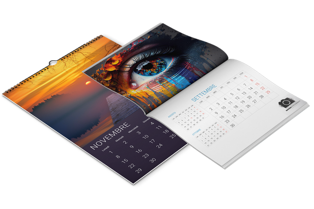 2025 Wall calendars: Printing Custom Online: Are you looking for a wall calendars 2025? Entrust you to the online service of Sprint24: quality at small prices. Configure now your products!