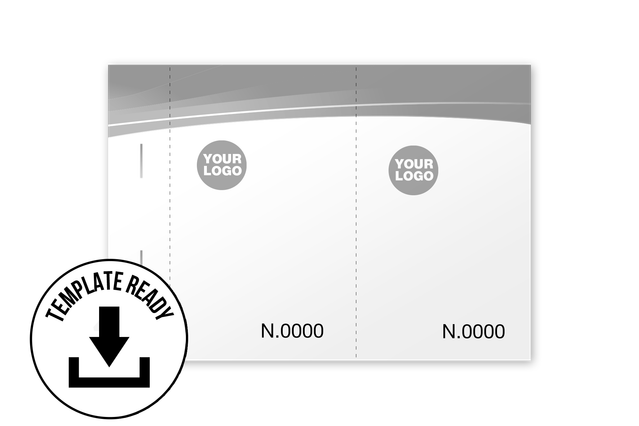 Counterfoil tickets 10,5x14,85 cm