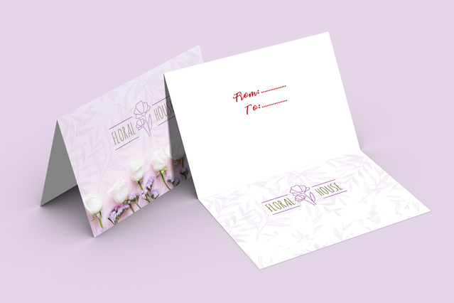 Design custom two-fold invitations online with elegant floral patterns and personalized text. Ideal for weddings and formal events, our printing service combines quality craftsmanship with affordable pricing. Fully customizable templates ensure your invitations reflect your style and vision.