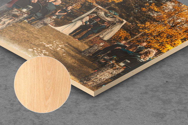 Material Prints: Naturally Beautiful: Direct printing on wood is ideal for **naturalistic subjects** to which one wants to give a feeling of strength and solidity. The particular border with **wood…