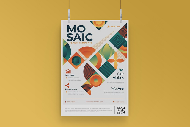 This professionally printed A3 poster exemplifies high-quality custom design printing for brand marketing. Featuring vibrant geometric patterns and modern layouts, it's ideal for promotional campaigns, business presentations, and creative wall displays. Printed with guaranteed color accuracy and delivery precision for impactful brand communication.