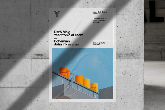 Modern geometric 70x100 poster with bold typography and striking colour blocks. Sprint24.