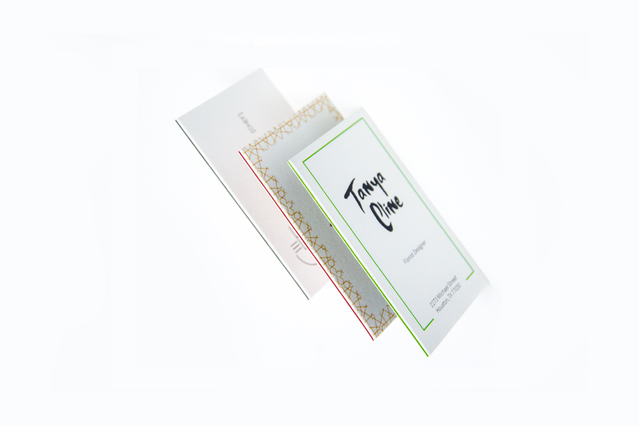 Premium paired multi-layer business cards with vibrant colored borders and thick construction. Each coupled card showcases professional design with bold accents, ideal for custom printing. Order your high-quality multi-layer business cards from Sprint24 at competitive prices.