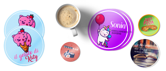 Online printing of round slide-stickers: Are you looking for a round stickers? Entrust you to the online service of Sprint24: quality at small prices. Configure now your products!