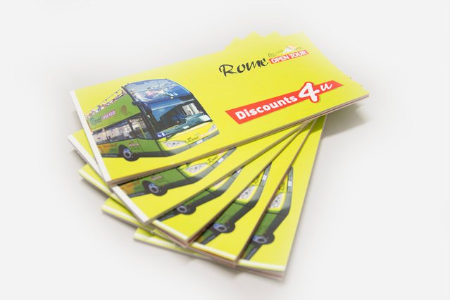 Vibrant yellow numbered coupon blocks featuring a bus image with promotional messaging for discounts. Perfect for restaurant, beauty center, and transportation service promotions. Print personalized coupon carnet blocks online to engage customers and distribute promotional offers effectively.