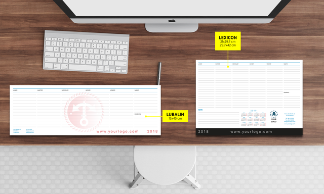A custom desk pad displayed in a professional workspace, showcasing how personalization enhances both organization and desk protection. This watercolor-detailed pad combines functionality with aesthetic appeal, helping you organize your work surface while adding personal style. Ideal for professionals seeking a customized desk accessory that protects your desk while keeping important items within…