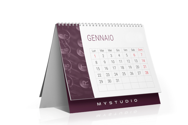 Configure and order online your desk calendars on Sprint24. An original and cost-effective idea to make all your clients remember your company.