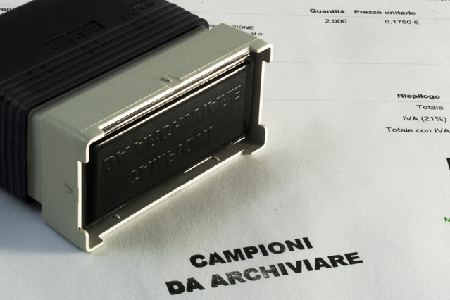 A professional rubber company stamp with sturdy metal frame, perfect for marking documents, receipts, and archival materials. Custom-designed company stamps ensure consistent, professional branding across all your paperwork. Available for fast online printing with full personalization options.