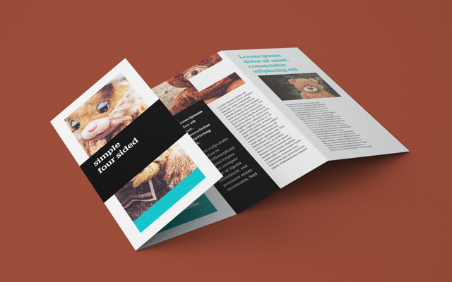 Professional tri-fold brochures with modern design and high-quality printing for marketing. Sprint24.