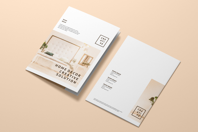 White A3 trifold foldable brochure with professional layout A3 foldable printing with professional trifold brochure designs for marketing events and business. Sprint24.