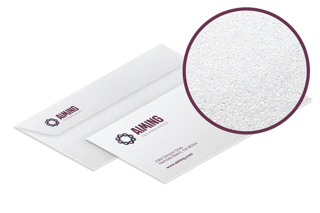 Sirio Pearl envelopes deliver a premium finish with their distinctive pearlescent texture, ideal for professional correspondence and brand-conscious communications. The elegant pearlescent surface creates an immediate impression of quality and sophistication. Personalize your Sirio Pearl envelopes with Sprint24 for a polished, contemporary presentation.