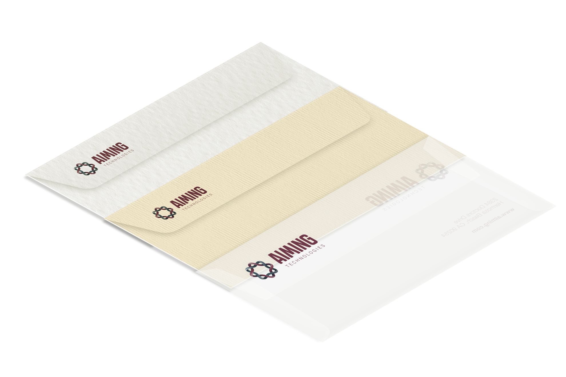 Envelopes in textured paper: * Envelopes in white, ivory or embossed papers
* Many formats and types
* Used for corporate documents and invitations