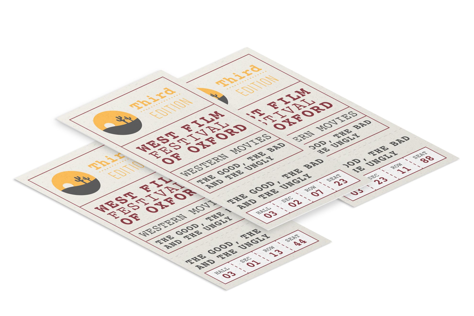Customised Numbered Tickets: High Quality Online Printing: Customise and print online your numbered…