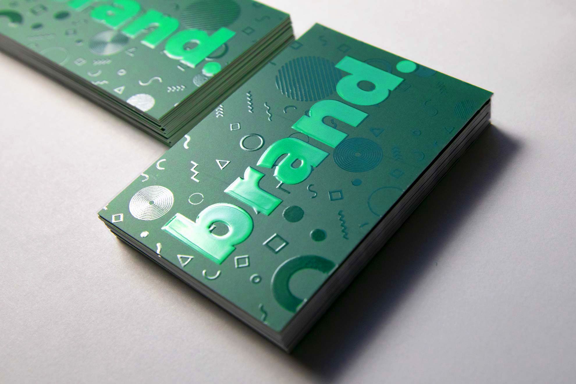Online printing Laminated cards with UV glossy details