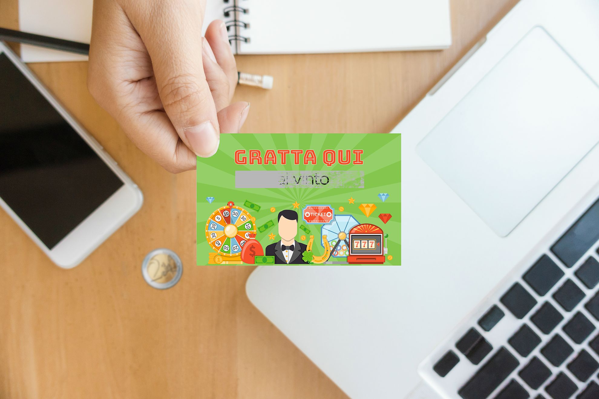 Online printing Scratch Cards: Invent your promotion and make it original with a scratch card. With Sprint24 you can create scratch cards tailored to your marketing activities.