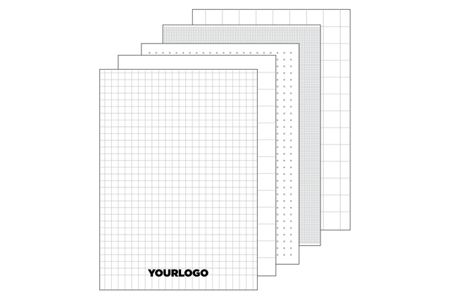 A4 customised notepads' templates
