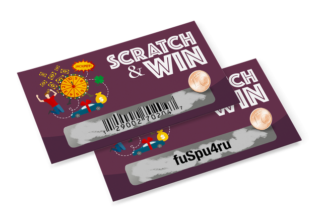 Invent your Scratch Cards with online code with Sprint24: With barcode or alphanumeric code, for ga…