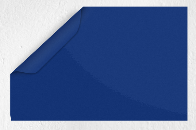 Blue Navy glossy Pvc: Acrylic adhesive, based on solvent: calendered monomeric pvc. Permanent glue with immediate adherence. Suited to all the flat surfaces (except PE, PP). Applica…