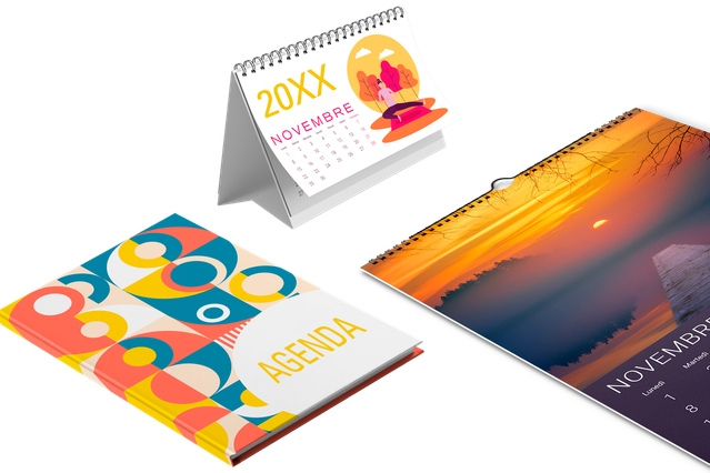 Calendars and Planners: Printing Custom Online UK: Are you looking for a Calendars or Agendas? Entrust you to the online service of Sprint24: quality at small prices. Configure now your products!