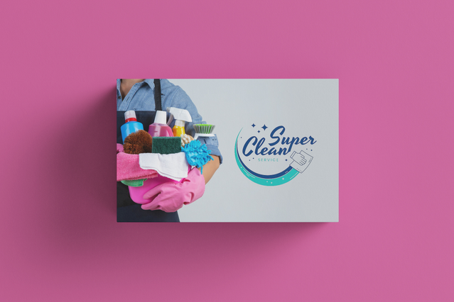 Cleaning company business cards: Online Printing: Customize online your Cleaning Company Business Cards with Sprint24! The online print shop simplifies high quality printing and guarantees assured deliveries.