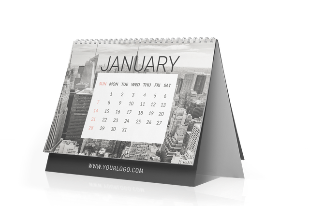 Custom Desk Calendars Printing Online | Free Template: Are you looking for a Custom Desk Calendars? Entrust you to the online service of Sprint24: quality at small prices. Configure now your products!