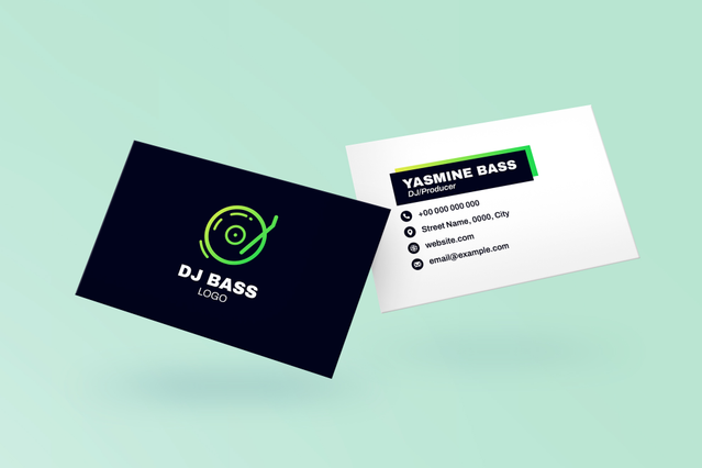 DJ Business Cards: Online Printing: Customized DJ business cards online with **Sprint24**! The online print shop that simplifies high-quality printing and guarantees certain deliveries.