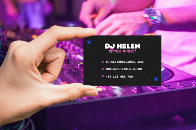 DJ Business Cards: Online Printing: Customized DJ business cards online with **Sprint24**! The online print shop that simplifies high-quality printing and guarantees certain deliveries.