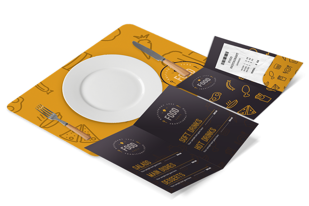 Prints for restaurants and hotels: Professional Quality for your activity: Do you want to print some products for your hotel or restaurant? Choose Sprint24, the online printing press to print bill holders, placemats, notepads, hangdoors or reservations cards of professional level at small prices!