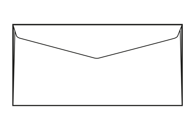 Letter (automatic placement in envelope, 80 gr): 11x23 cm