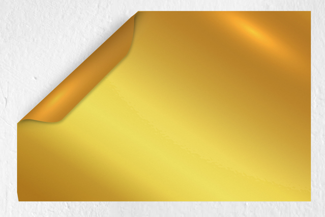 Metallic Pvc Gold: Acrylic adhesive, based on solvent: calendered monomeric pvc. Permanent glue with immediate adherence. Suited to all the flat surfaces (except PE, PP). Applica…