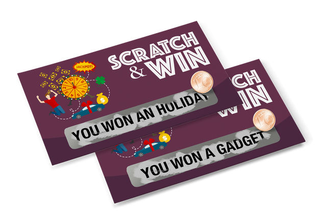 Multiple-choice scratch cards: Printing Online UK: Are you looking for a multiple-choice scratch cards? Entrust you to the online service of Sprint24: quality at small prices. Configure now your products!