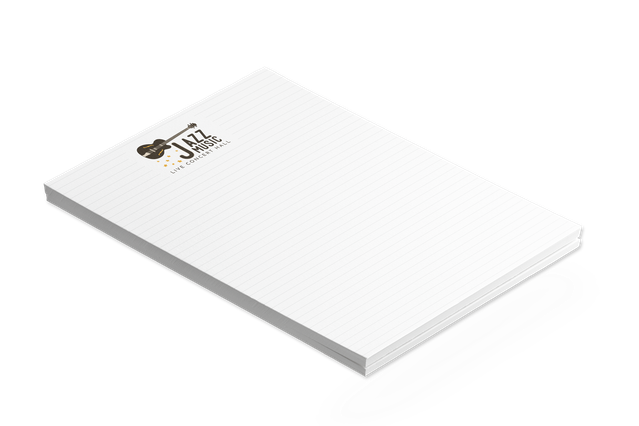 Notebooks Printing Online Custom UK: Order your customised notepads online on Sprint24, the online printing press that saves you money! Useful for note-taking, perfect for promoting.