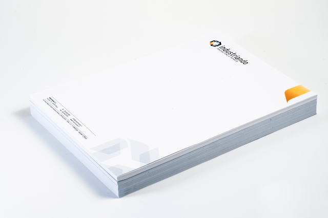 Online printing Industriando Letterhead paper: Print: 4 colours
Paper: splendorgel extra white 100 gsm