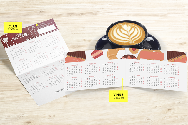 Online printing Pocket calendar: Are you looking for a pocket calendars? Entrust you to the online service of Sprint24: quality at small prices. Configure now your products!