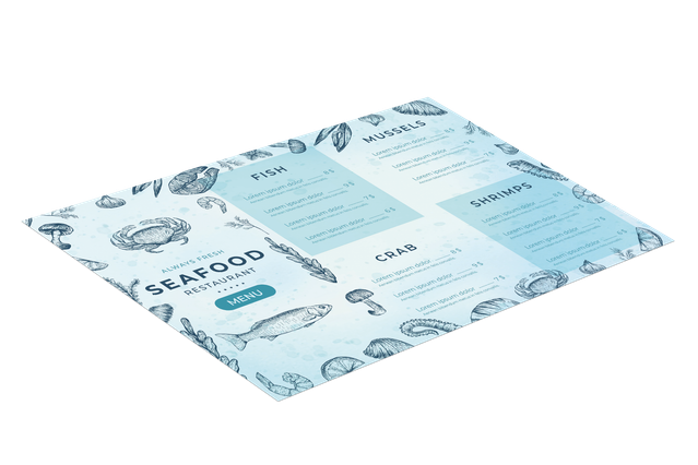 Printing Personalized Placemats: Print personalized placemats online with Sprint24! The online printing company that simplifies high-quality printing and guarantees reliable deliveries.