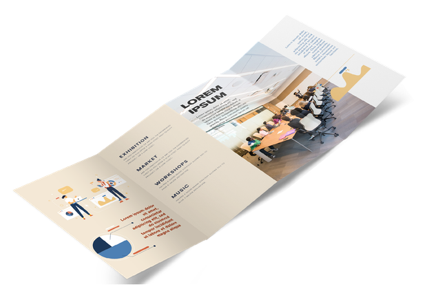 Quad-Fold Leaflets: Printing Online Custom UK: Are you looking for a Quad-fold leaflets? Entrust you to the online service of Sprint24: quality at small prices. Configure now your products!