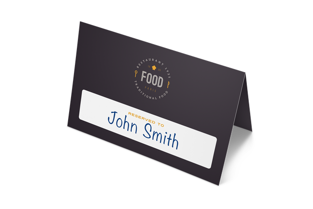 Reservation Cards: Print Online, it's advantageous!: Customise the cards for the reservation of your tables. The Online printing is advantageous!