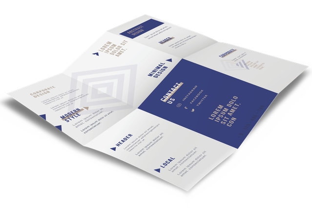 Six-Panel Cross Fold Brochures: Printing Online Custom UK: Are you looking for a Six-panel cross fold brochures? Entrust you to the online service of Sprint24: quality at small prices. Configure now your products!