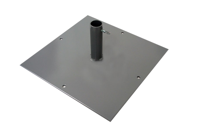 Square base: Base pedestal suitable for all types of flags. Format 40x40 cm with 8 kg of weight