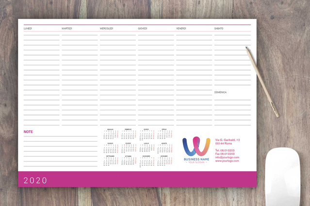 Table Planner: Printing Custom Online UK: Are you looking for a Desk Planners? Entrust you to the online service of Sprint24: quality at small prices. Configure now your products!