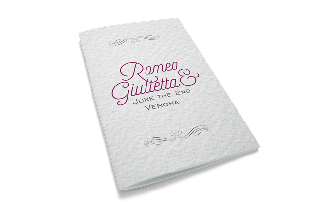 Wedding Booklet: Printing Custom Online UK: Are you looking for a Mass booklet? Entrust you to the online service of Sprint24: quality at small prices. Configure now your products!